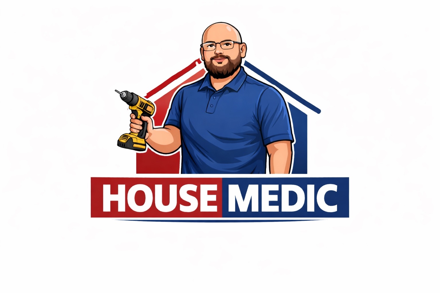 House Medic handyman installing cabinet hardware in a Fort Mill kitchen